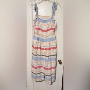 Gal meets glam - Glam Hattie stripe linen dress